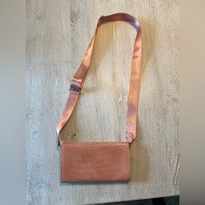 Women's Rose Croc-Embossed Crossbody Bag